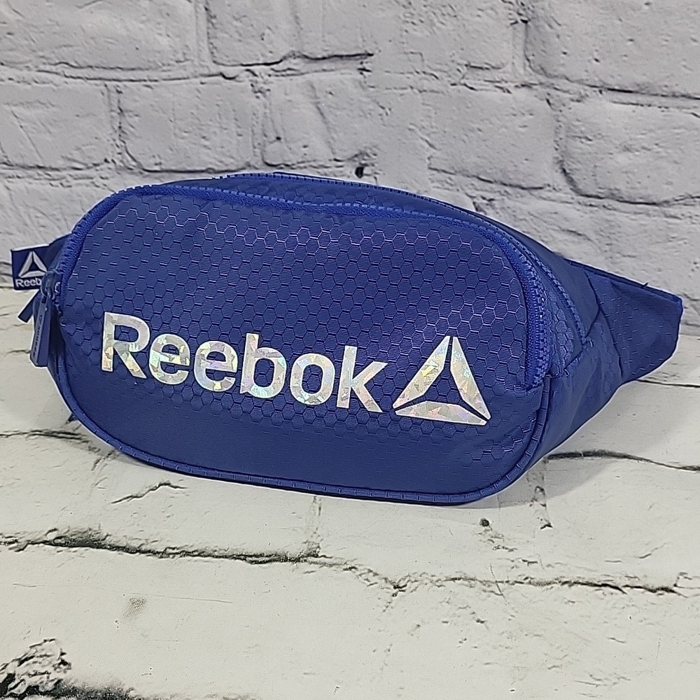 Reebok Xenon Fanny Pack Waist Bag Blue Unisex One‎ Size Adjustable Strap